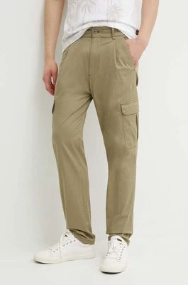 Drykorn spodnie CASY męskie kolor zielony dopasowane 122097 40682