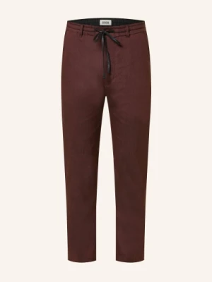 Drykorn Spodnie Deger W Stylu Dresowym Regular Fit Z Lnem rot