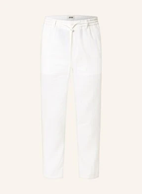 Drykorn Spodnie Deger W Stylu Dresowym Regular Fit Z Lnem weiss