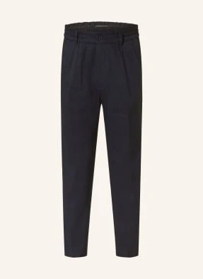 Drykorn Spodnie Garniturowe Chasy Extra Slim Fit Z Lnem blau