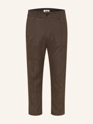 Drykorn Spodnie Garniturowe Chasy Extra Slim Fit Z Lnem braun