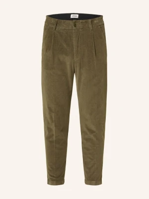 Drykorn Spodnie Garniturowe Chasy Slim Fit Ze Sztruksu gruen