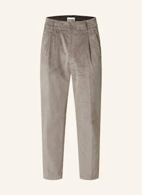 Drykorn Spodnie Garniturowe Chasy Ze Sztruksu Extra Slim Fit grau
