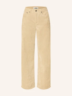 Drykorn Spodnie Marlena Medley Ze Sztruksu beige