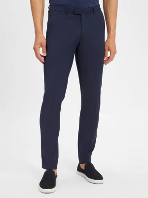 Drykorn Spodnie Mężczyźni Slim Fit Sztuczne włókno niebieski jednolity,