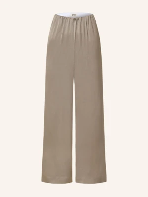 Drykorn Spodnie Satynowe Tweezer beige