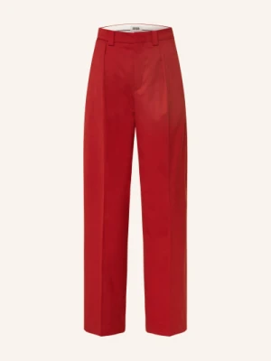 Drykorn Spodnie Z Szerokimi Nogawkami Aduct rot
