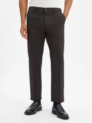 Drykorn spodnie z tkaniny Mężczyźni brązowy