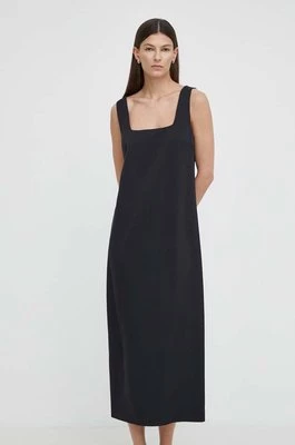 Drykorn sukienka ELANA kolor czarny maxi prosta 130014 60613