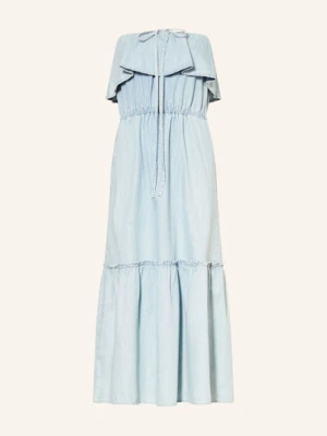 Drykorn Sukienka Z Odkrytymi Ramionami Lumira W Stylu Jeansowym blau