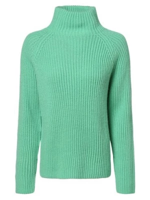 Drykorn Sweter damski z dodatkiem alpaki Kobiety Sztuczne włókno zielony jednolity,