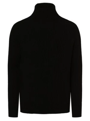 Drykorn Sweter z dodatkiem alpaki Mężczyźni Wełna czarny jednolity,