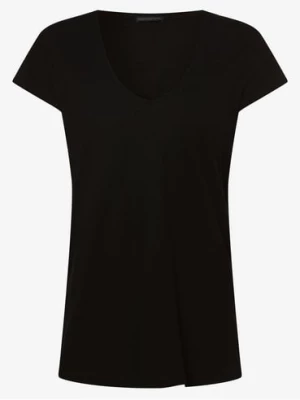 Drykorn T-shirt damski Kobiety Bawełna czarny jednolity,