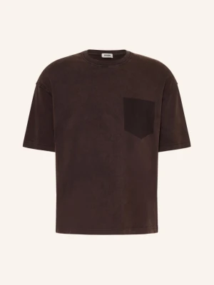Drykorn T-Shirt Mategon braun CIEMNOBRĄZOWY