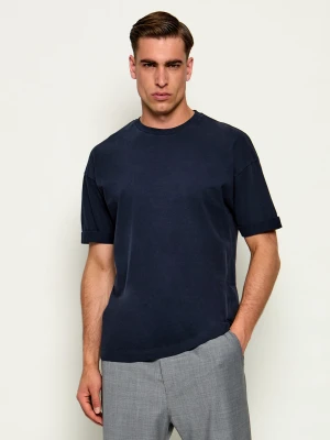 Drykorn T-shirt Thilo | Relaxed fit granatowy