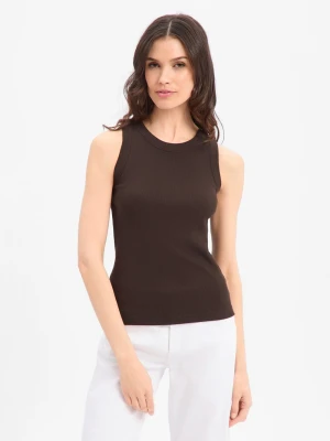 Drykorn Top damski - Olina Kobiety Bawełna brązowy,