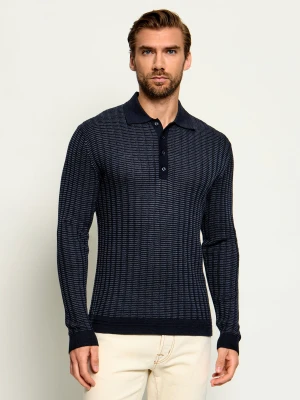 Drykorn Wełniany sweter Jonnte | Slim Fit granatowy