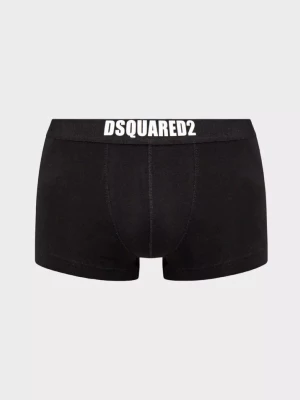 Dsquared2 Bawełniane czarne bokserki z logo