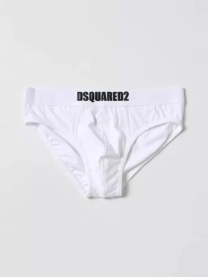 Dsquared2 Białe slipy z logo