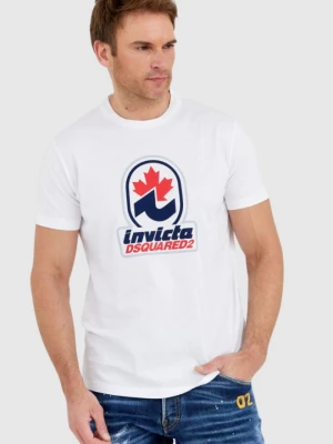 DSQUARED2 Biały t-shirt męski invicta cigar, Rozmiar XL