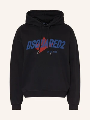 dsquared2 Bluza Z Kapturem schwarz czarny