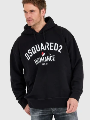 DSQUARED2 Czarna bluza męska bromance slouch hoodie, Rozmiar XXL
