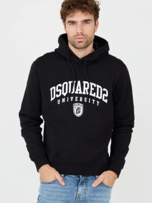 DSQUARED2 Czarna męska bluza Cool Fit Hoodie, Rozmiar S