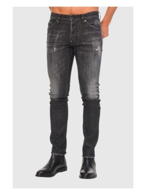 DSQUARED2 Czarne jeansy męskie Cool guy jean, Rozmiar 48