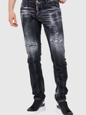 DSQUARED2 Czarne jeansy męskie cool guy jean, Rozmiar 46