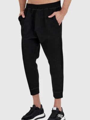 DSQUARED2 Czarne męskie spodnie ibra black on black, Rozmiar L