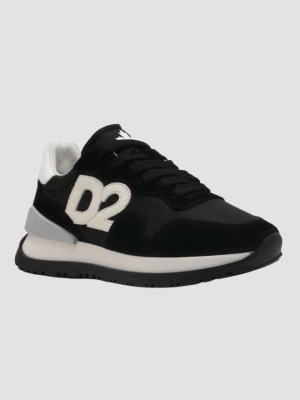 DSQUARED2 Czarne sneakersy Running Low Top
