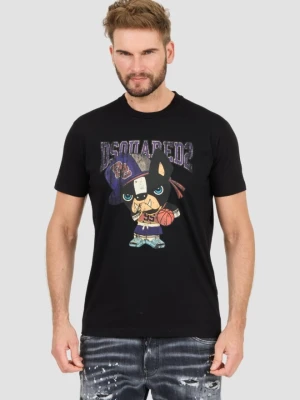 DSQUARED2 Czarny męski t-shirt Cool Fit Tee, Rozmiar XL