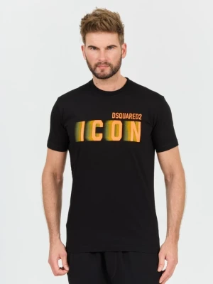 DSQUARED2 Czarny męski t-shirt Icon Blur Cool Fit Tee, Rozmiar XXL
