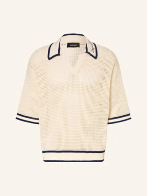 dsquared2 Dzianinowa Koszulka Polo weiss