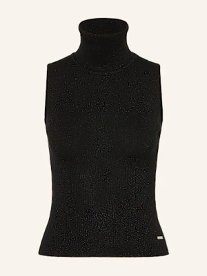 dsquared2 Dzianinowy Top Z Błyszczącą Przędzą schwarz