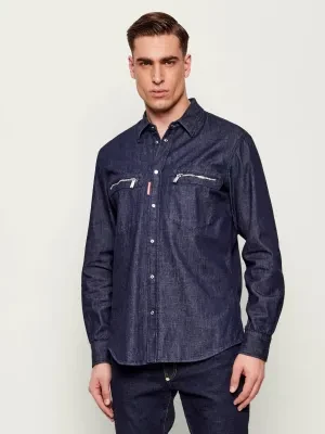 Dsquared2 Jeansowa koszula Biker | Regular Fit