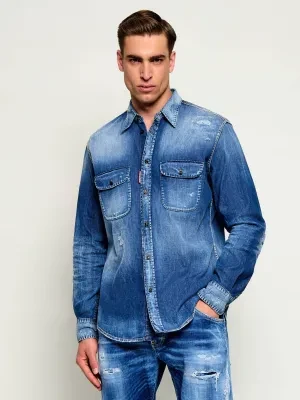 Dsquared2 Jeansowa koszula Canadian Vintage | Regular Fit