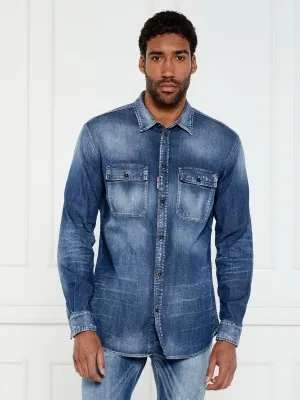 Dsquared2 Jeansowa koszula | Regular Fit