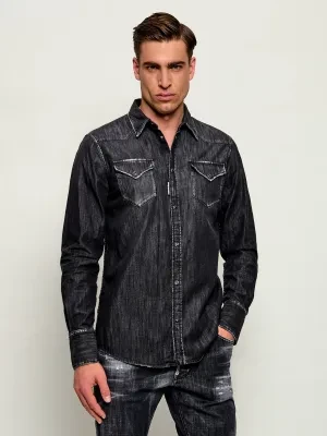 Dsquared2 Jeansowa koszula | Regular Fit