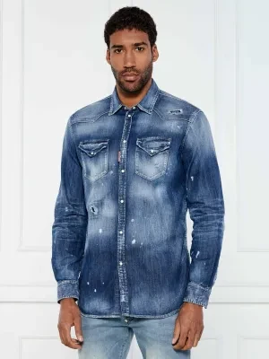 Dsquared2 Jeansowa koszula | Relaxed fit