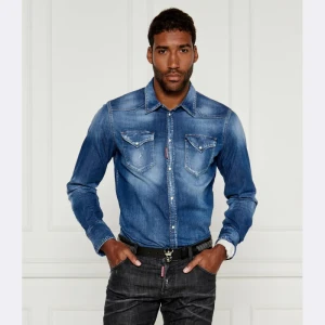 Dsquared2 Jeansowa koszula Western | Regular Fit