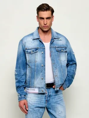 Dsquared2 Jeansowa kurtka bomber Over | Oversize fit