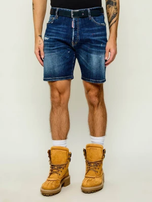 Dsquared2 Jeansowe szorty | Slim Fit granatowy