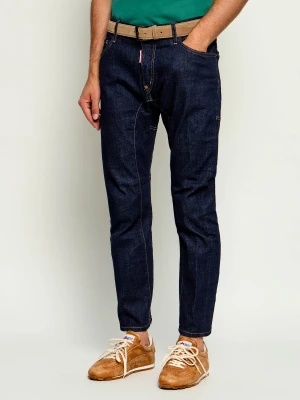 Dsquared2 Jeansy Biker | Slim Fit granatowy
