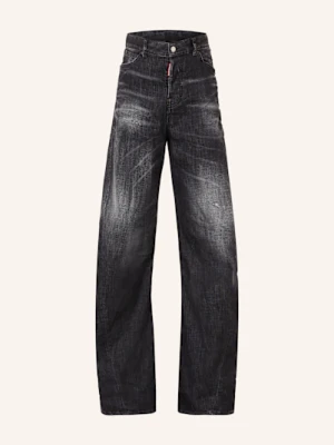 dsquared2 Jeansy Boyfriend d2 Twisted schwarz