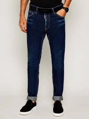 Dsquared2 Jeansy Cool Guy | Tapered fit granatowy
