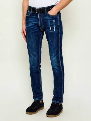 Dsquared2 Jeansy Mini Front Teddy Jean | Slim Fit granatowy