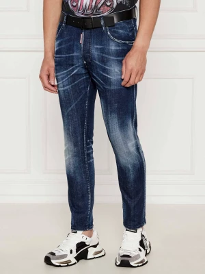 Dsquared2 Jeansy Skater Jean | Tapered fit granatowy