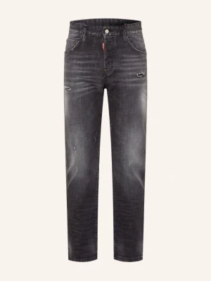 dsquared2 Jeansy W Stylu Destroyed 642 O Regularnym Kroju schwarz 900 BLACK