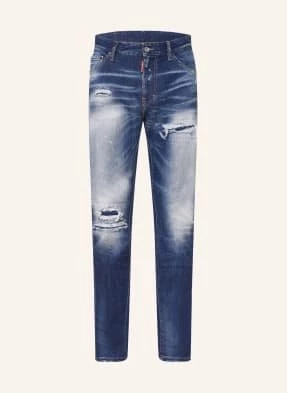 dsquared2 Jeansy W Stylu Destroyed Cool Guy Extra Slim Fit blau